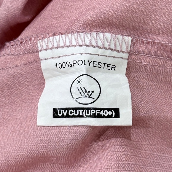 🌸 Jessie Kidden L Convertible Sun Shirt — Pink UPF 40+ Quick-Dry Vented Back - Picture 6 of 7